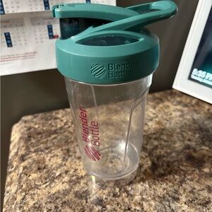 BlenderBottle Teal and Clear Shaker Bottle